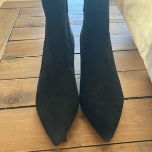 J. Crew Black suede booties